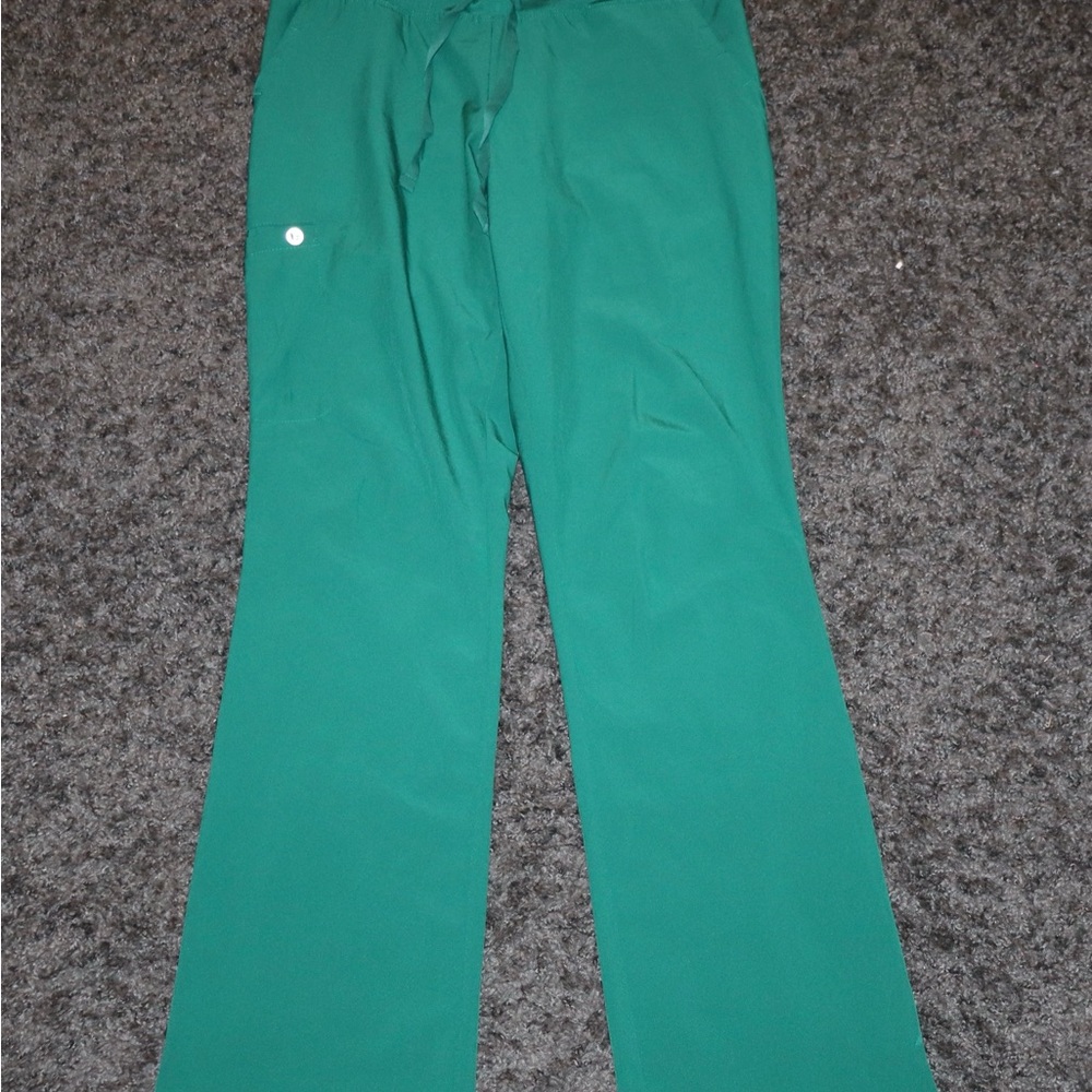 Barco Hunter Green Scrub Pants Highwaisted